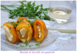 mousse di baccalà con peperoni - Cardamomo & co