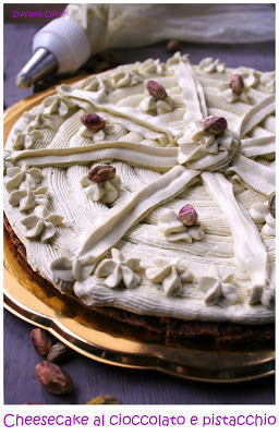 cheesecake al cioccolato e pistacchi - Cardamomo & co