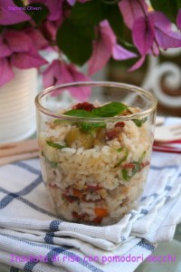 Insalata di riso con bottarga e pomodori secchi - Cardamomo & co