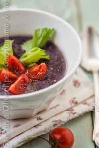 Zuppa di quinoa con cavolo viola - Cardamomo & co