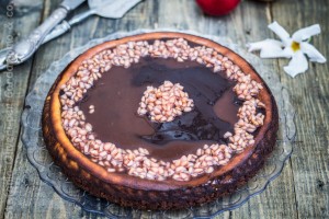 Cheesecake al cioccolato e melograno - Cardamomo & co