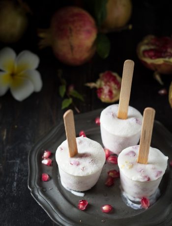 ghiaccioli di yogurt e melograno - Cardamomo & co